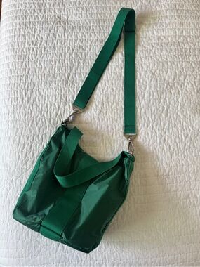 LeSportsac Green Nylon Crossbody Tote Bag